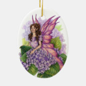 紫色の妖精のオーナメント セラミックオーナメント (裏面)