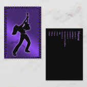 "紫色の威厳のあるな"ぽっちゃりしたカード 名刺 (正面/裏面)