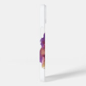 紫色の子猫、子猫のポートレートカラフル足 Case-Mate iPhoneケース (裏面 / 右)