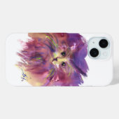 紫色の子猫,子猫のポートレート,白 Case-Mate iPhoneケース (裏面 (横))