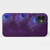 紫色の孔雀のiphone 5の箱 Case-Mate iPhoneケース (裏面(横))