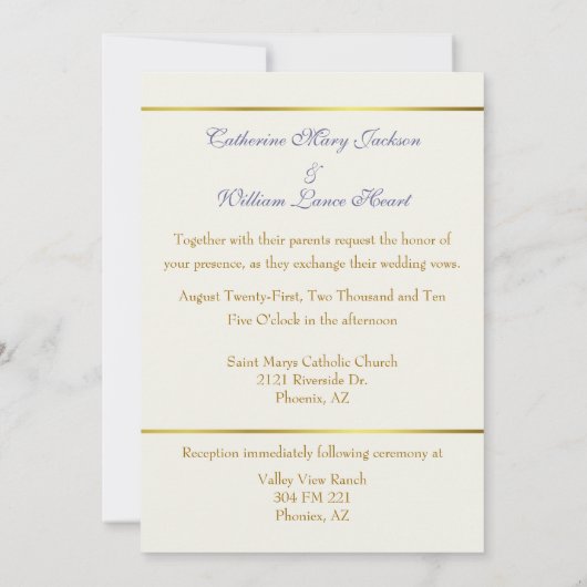 紫色の孔雀愛鳥の結婚式招待状 招待状 (裏面)