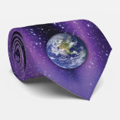 紫色の宇宙のタイ ネクタイ (ロール)
