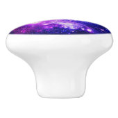 紫色の宇宙の星 セラミックノブ (側面)