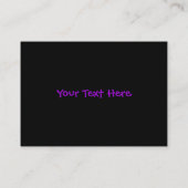 紫色の宇宙空間アートの中のプレアデス星団 名刺 (裏面)
