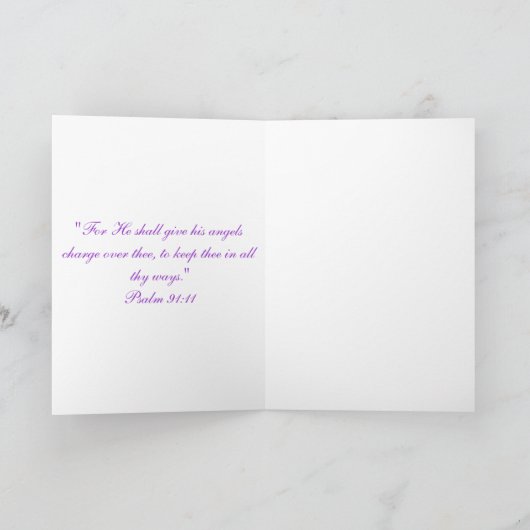 紫色の守り神 カード (内部)