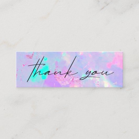 紫色の宝石の割引カード スキニー名刺 (正面)