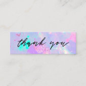 紫色の宝石の割引カード スキニー名刺 (正面)