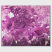 紫色の宝石の包装紙 ラッピングペーパー (フラット)