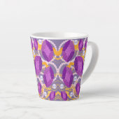 紫色の宝石 カフェラテマグ (右アングル)