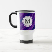 紫色の対角線は縞で飾ります トラベルマグ (左)