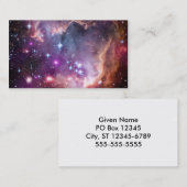 紫色の小さなマゼラン雲 名刺 (正面/裏面)