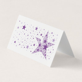 紫色の小さな星で作られた大きな星