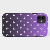 紫色の小さな星と月 Case-Mate iPhoneケース (裏面(横))