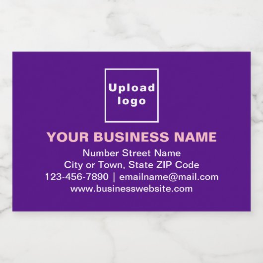 紫色の小サイズにビジネスブランド リキュールボトルラベル (シングルラベル)