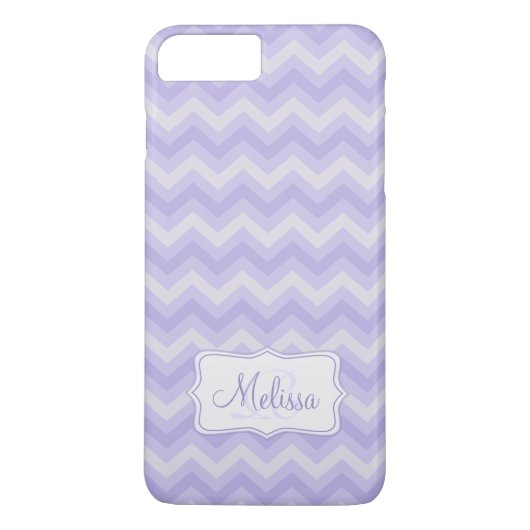 紫色の山形パターン(の模様が)あるのiPhone 7プラスのケース Case-Mate iPhoneケース (裏面)