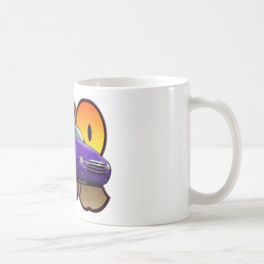 紫色の山形SSR コーヒーマグカップ (右)