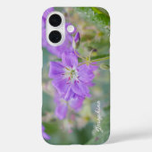 紫色の山花写真ゼラニウム花の名前 Case-Mate iPhoneケース (裏面)