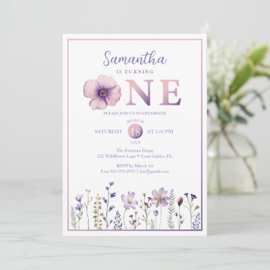 紫色の山花彼女は一つの招待状を回している 招待状 (スタンド正面)