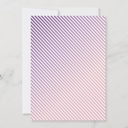 紫色の山花彼女は一つの招待状を回している 招待状 (裏面)