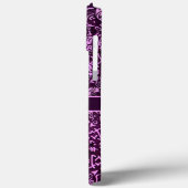 紫色の岩石字形（カスタマイズ可能） Case-Mate iPhoneケース (裏面 / 左)