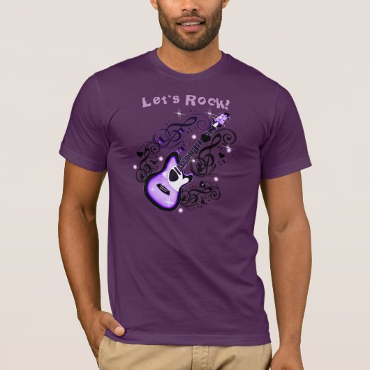 紫色の岩_ Tシャツ (正面)