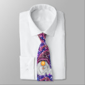 紫色の帽子に格言のクリスマスソングを歌う幸せなクリスマス ネクタイ (タイ)