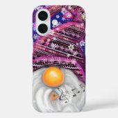 紫色の帽子に格言のクリスマスソングを歌う幸せなクリスマス Case-Mate iPhoneケース (裏面)