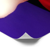 紫色の帽子をかぶった女性 | AIアートポスター ポスター (角)