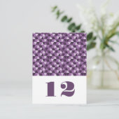 紫色の幾何三角形の表はがき ポストカード (スタンド正面)