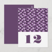 紫色の幾何三角形の表はがき ポストカード (正面/裏面)