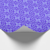 紫色の幾何学円のラッピング紙 ラッピングペーパー (角)