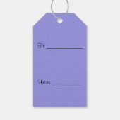 紫色の幾何学円ギフトラベル ギフトタグ (裏面)