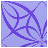 紫色の幾何学円プリント布 ファブリック (クローズアップ)