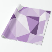 紫色の幾何学的で抽象的な三角形 ラッピングペーパー (アンロールド)