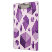 紫色の幾何学的な宝石の形 クリップボード (左)