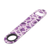 紫色の幾何学的な宝石の形 スピード栓抜き (裏面アングル)