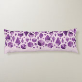 紫色の幾何学的な宝石の形 ボディピロー (裏面)