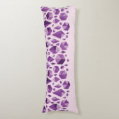 紫色の幾何学的な宝石の形 ボディピロー (正面縦)