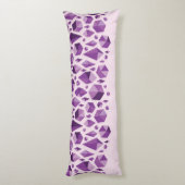 紫色の幾何学的な宝石の形 ボディピロー (裏面 (縦))