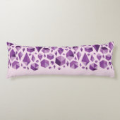 紫色の幾何学的な宝石の形 ボディピロー (正面)