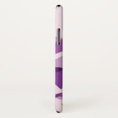 紫色の幾何学的な宝石の形 Case-Mate iPhoneケース (裏面/右)