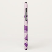 紫色の幾何学的な宝石の形 Case-Mate iPhoneケース (裏面/左)