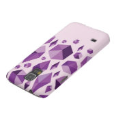 紫色の幾何学的な宝石の形 Case-Mate SAMSUNG GALAXYケース (下部)