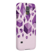 紫色の幾何学的な宝石の形 Case-Mate SAMSUNG GALAXYケース (裏面/右)