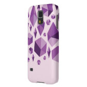 紫色の幾何学的な宝石の形 Case-Mate SAMSUNG GALAXYケース (裏面左)