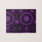 紫色の幾何学的アートジグソーパズル ジグソーパズル (横)