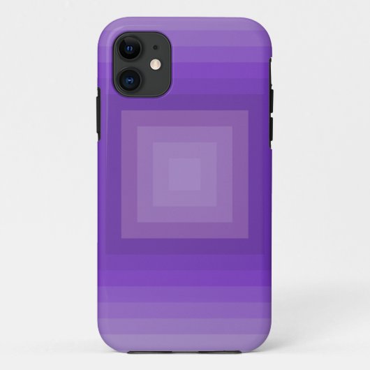 紫色の幾何学的パターン Case-Mate iPhoneケース (裏面)