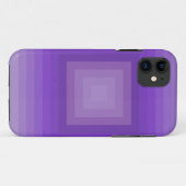 紫色の幾何学的パターン Case-Mate iPhoneケース (裏面(横))