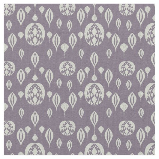 紫色の幾何学的レトロパターン ファブリック (クローズアップ)